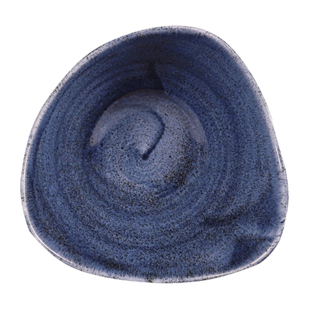 Churchill Stonecast Patina Cobalt Blue Triangle Bowl 15.3cm (Box 12) (Direct)