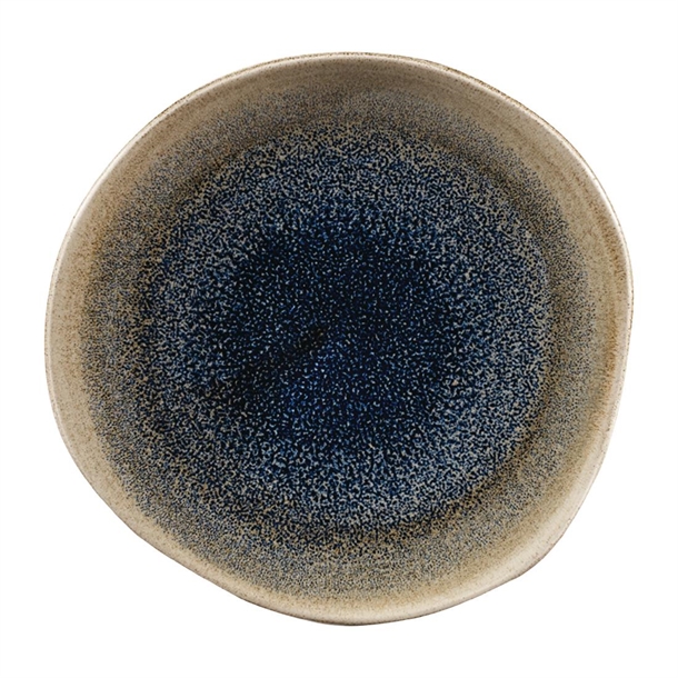 Churchill Stonecast Aqueous Bayou Taupe Organic Round Plate 18.6mm(Box 12)(B2B)