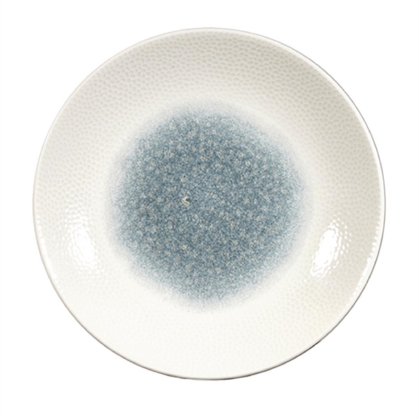 Churchill Isla Topaz Blue Centre Print Deep Coupe Plate 28.1cm (Box 12) (B2B)
