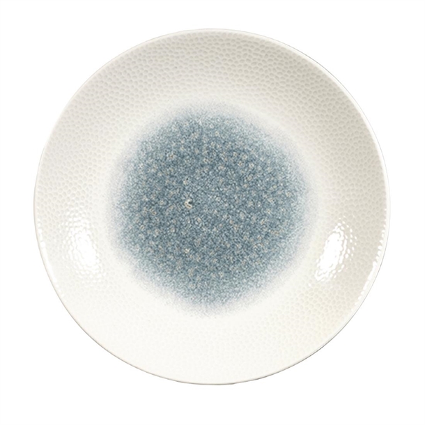 Churchill Isla Topaz Blue Centre Print Deep Coupe Plate 25.5cm (Box 12) (B2B)