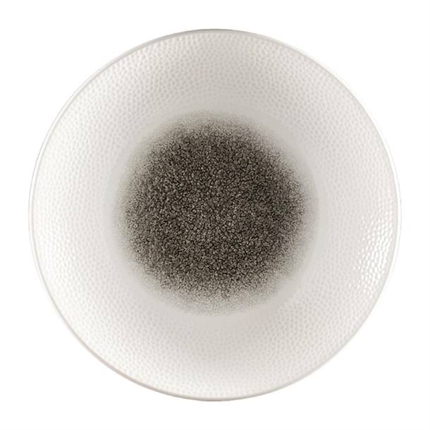 Churchill Isla Quartz Black Centre Print Coupe Plate 25.5cm (Box 12) (B2B)