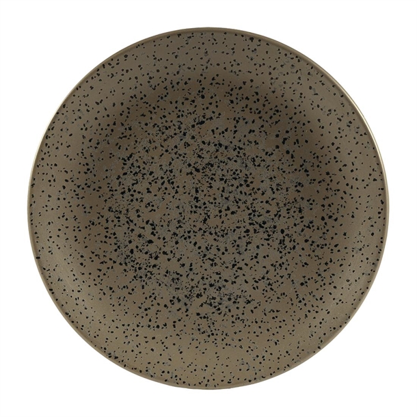 Churchill Menu Shades Caldera Flint Grey Coupe Plate 20.5cm (Box 6) (B2B)