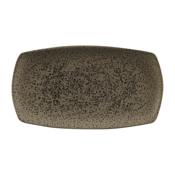 Churchill Menu Shades Caldera Flint Grey Plate 35.5cmx19cm (Box 6) (B2B)
