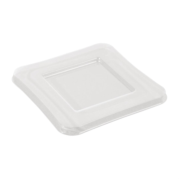 Solia PET Lid to fit 220ml Square Container FC765 (Pack 90)