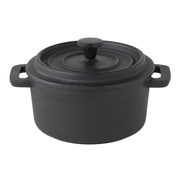 Pot Staub Round Black - 100mm (Box 6) (B2B)