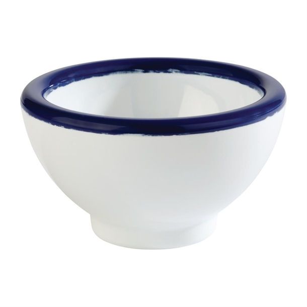 APS Pure Bowl White & Blue - 55x40mm 0.02Ltr (B2B)