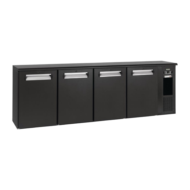 E3 4 x Solid Doors 728Ltr Under Counter Bottle Cooler (Direct)