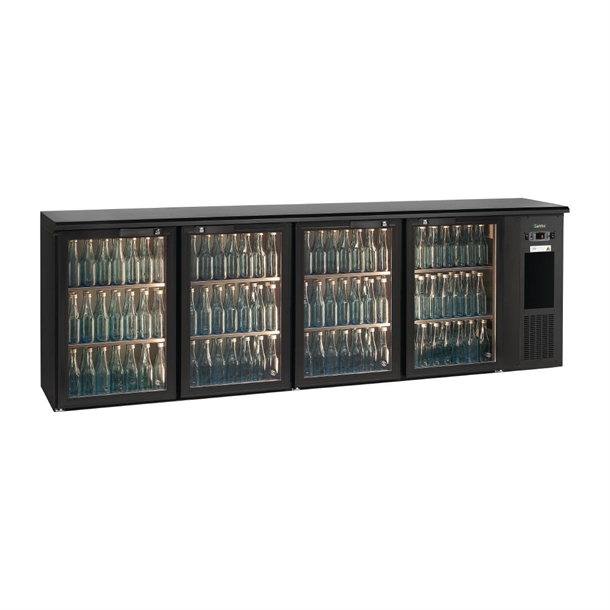 E3 4 x Glass Doors 728Ltr Under Counter Bottle Cooler (Direct)