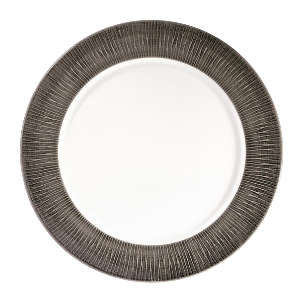 Churchill Bamboo Spinwash Dusk Footed Plate - 12" (Box 12) (Direct)