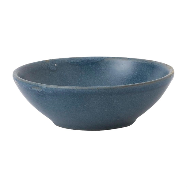 Bols à soupe peu profonds Churchill Super Vitrified Nourish Oslo Blue 260ml (lot de 12)