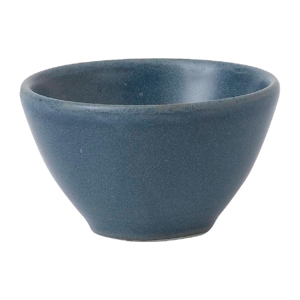 Churchill Super Vitrified Nourish Oslo Blue Contour Dip-Töpfe, 60 ml, (12 Stück)