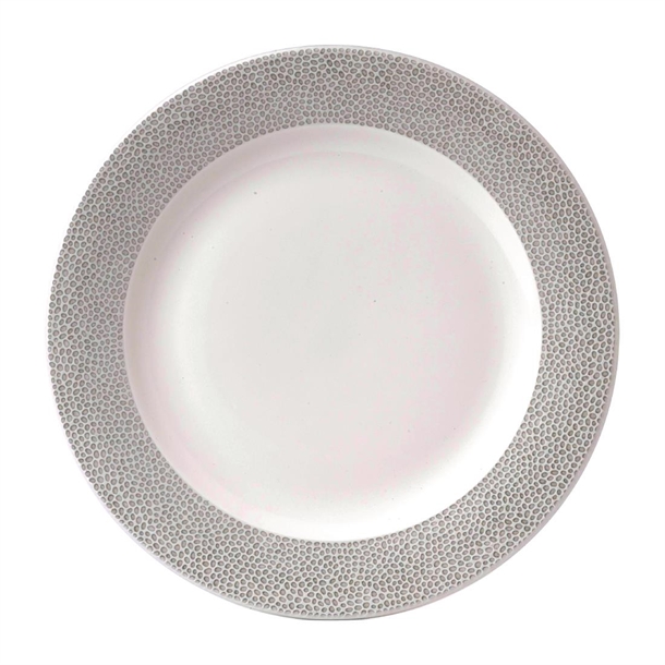 Churchill Isla Spinwash Shale Grey Profile Wide Rim Plate 12" (Box 12) (Direct)