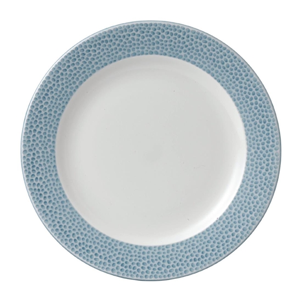 Churchill Isla Spinwash Ocean Blue Profile Footed Plate 9 1/8" (Box 12) (Direct)