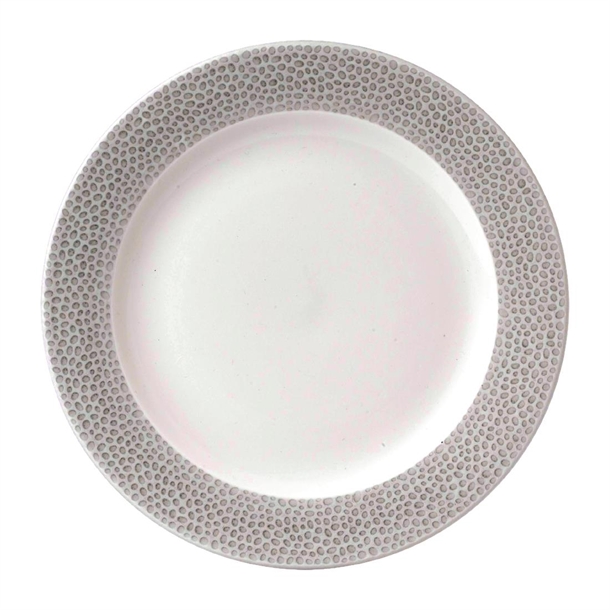 Churchill Isla Spinwash Shale Grey Profile Footed Plate 9 1/8" (Box 12) (Direct)