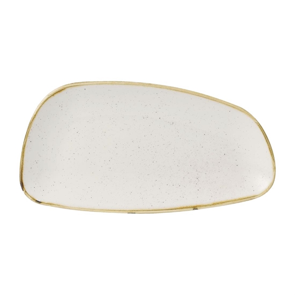 Churchill Stonecast Barley White Oval Chefs Plate 11 4/5x5 3/4"(Box 12) (Direct)