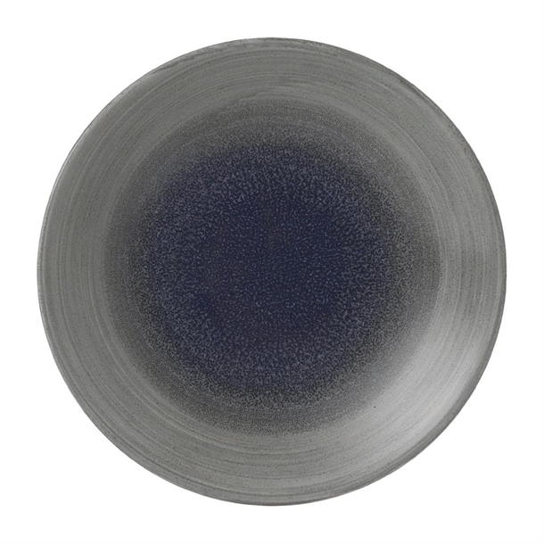 Churchill Stonecast Aqueous Fjord Grey Deep Coupe Plate 8 2/3" (Box 12) (Direct)