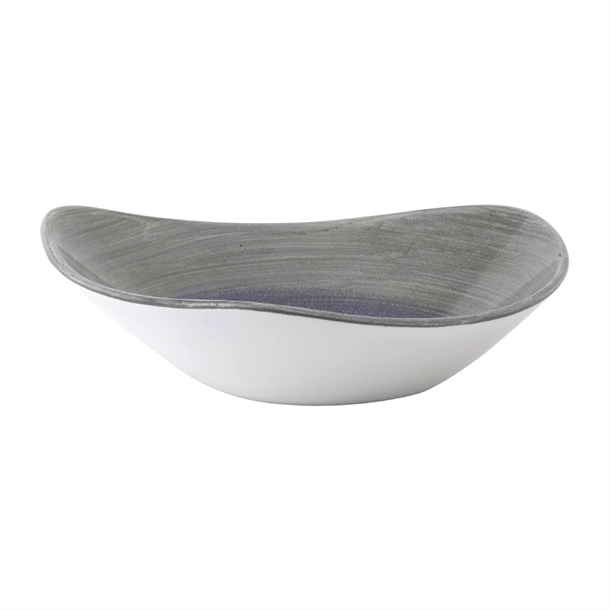 Churchill Stonecast Aqueous Fjord Grey Lotus Bowl - 9" (Box 12) (Direct)