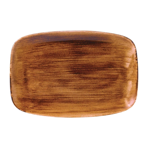 Stonecast Patina Vintage Copper Oblong Chefs Plate 13.5x9.25"(Box 6)(Direct)
