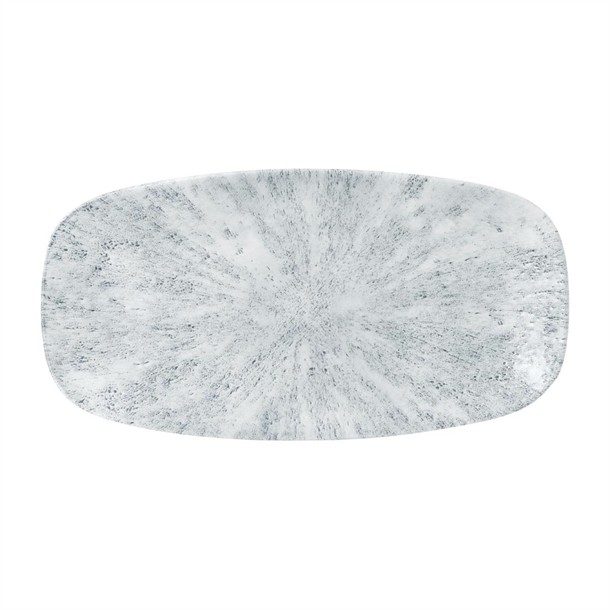 Churchill Stone Pearl Grey Chefs Oblong Plate - 11 3/4x6" (Box 12) (B2B)