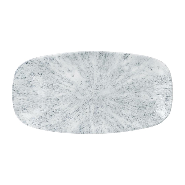 Churchill Stone Pearl Grey Chefs Oblong Plate - 13 7/8x7 3/8" (Box 6) (Direct)