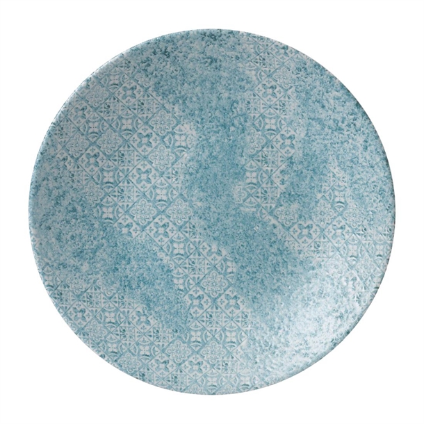 Churchill Aquamarine Med Tiles Deep Coupe Plate - 11" (Box 12) (Direct)