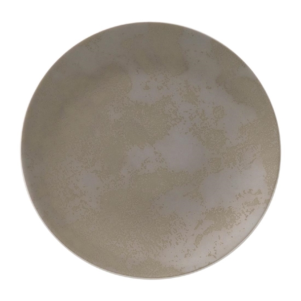 Royal Crown Derby Crushed Velvet Grey Coupe Plate - 164mm (Box 6) (Direct)