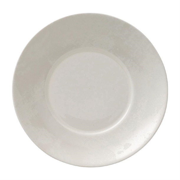 Royal Crown Derby Crushed Velvet Pearl Charnwood Saucer (Box 6) (Direct)