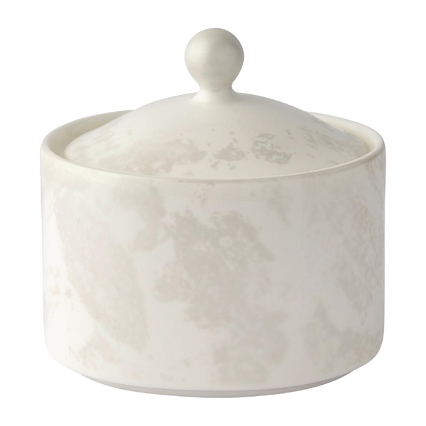 Royal Crown Derby Crushed Velvet Pearl Charnwood Sugar Pot (Box 6) (Direct)