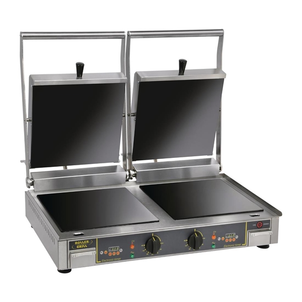 Large Double Vitro Ceramic Contact Grill Flat Plates Top & Base (Direct)