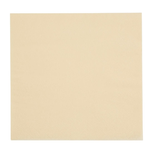 Fiesta Recyclable 33cm 2 ply 4 Fold Cream Lunch Napkin (Pack 2000)