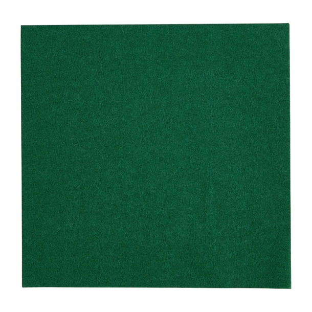 Fiesta Recyclable 33cm 2 ply 4 Fold Dark Green Lunch Napkin (Pack 2000)