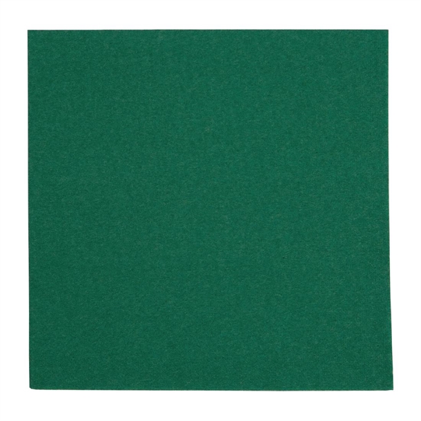 Fiesta Recyclable 40cm 2 ply 4 Fold Dark Green Dinner Napkin (Pack 2000)