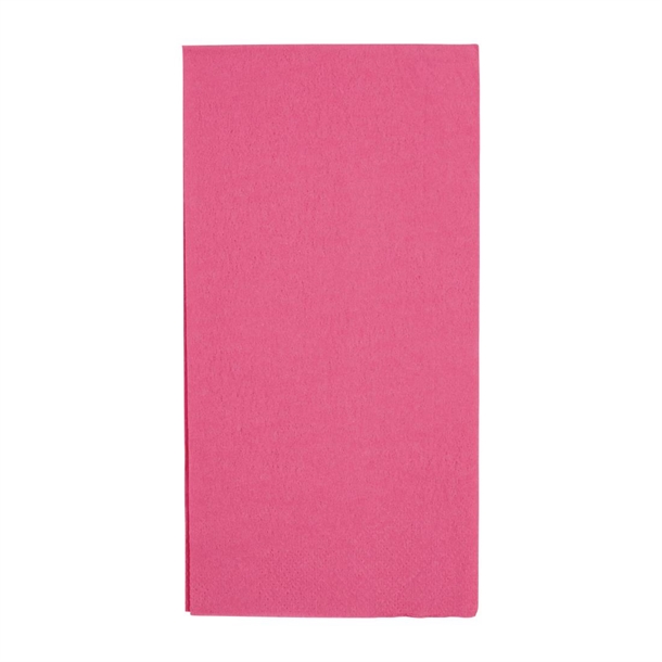 Fiesta Recyclable 40cm 2 ply 8 Fold Deep Pink Dinner Napkin (Pack 2000)