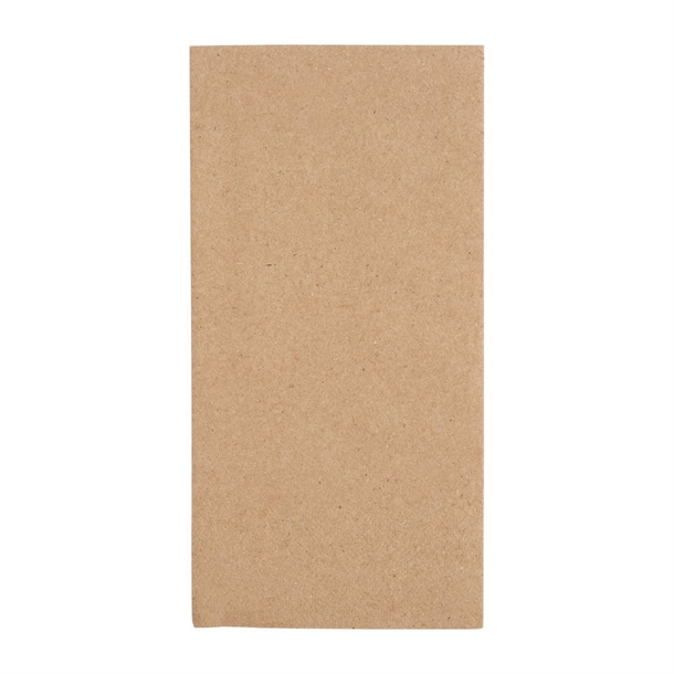 Fiesta Recyclable 40cm 2 ply 8 Fold Recycled Kraft Dinner Napkin (Pack 2000)