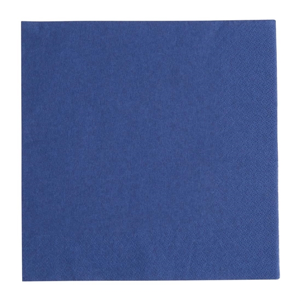 Fiesta Recyclable 40cm 3 ply 4 Fold Dark Blue Dinner Napkin (Pack 1000)