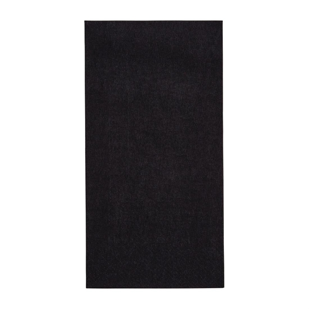 Fiesta Recyclable  40cm 3 ply 8 Fold Black Dinner Napkin (Pack 1000)
