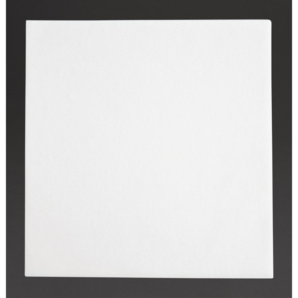 Fiesta Recyclable 40cm Airlaid 4 Fold White Dinner Napkin (Pack 500)