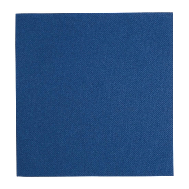 Fiesta Recyclable 40cm Airlaid 4 Fold Dark Blue Dinner Napkin (Pack 500)