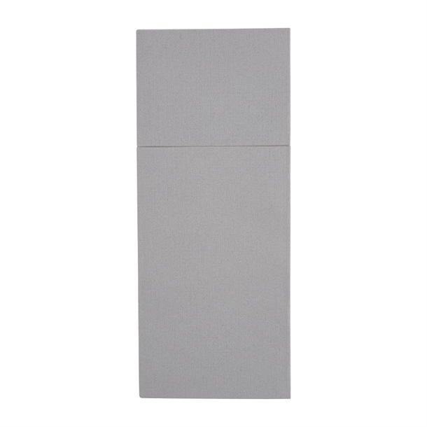 Fiesta Recyclable 48x40cm Airlaid Pocket Fold Grey Dinner Napkin(Pack 400)