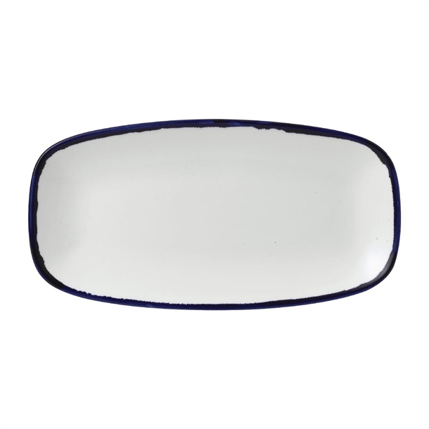 Dudson Harvest Ink Chefs Oblong Plate - 13 7/8x7 3/8" (Box 6) (Direct)