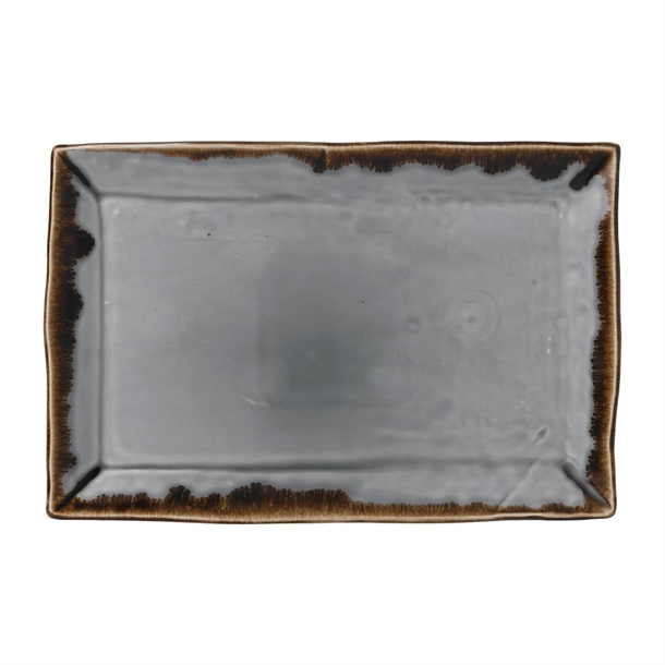 Dudson Harvest Grey Rectangle Tray - 11 1/8x7 3/8" (Box 6) (Direct)