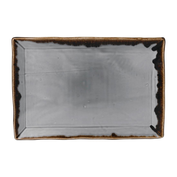 Dudson Harvest Grey Rectangle Tray - 13 1/2x9 1/8" (Box 6) (Direct)