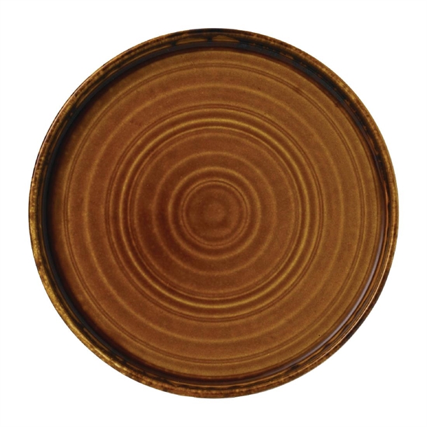 Dudson Harvest Brown Walled Plate - 8.67" (Box 6) (Direct)