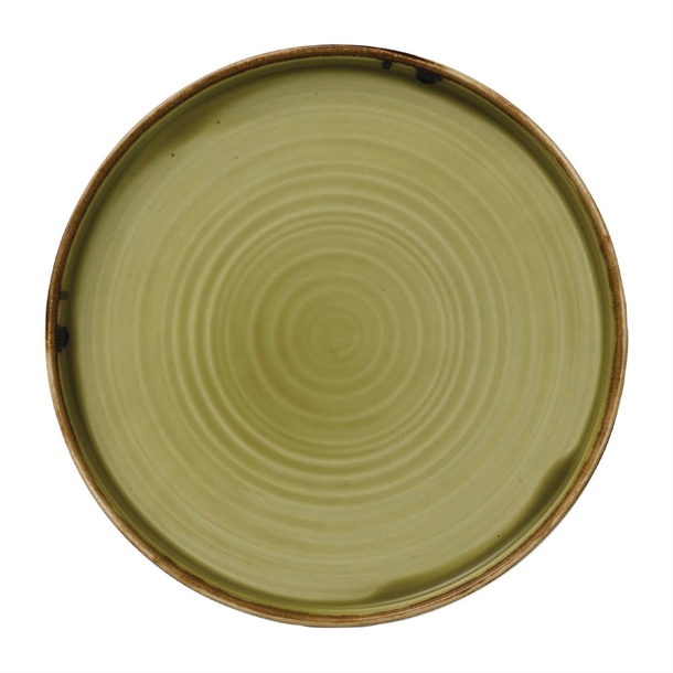 Dudson Harvest Green Walled Plate - 10 2/8" (Box 6) (Direct)