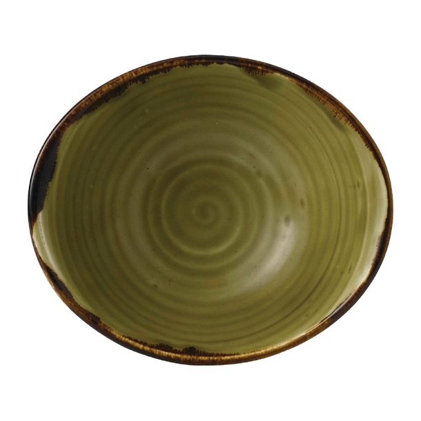Dudson Harvest Green Deep Bowl - 6 3/4x5 3/4" (Box 6) (Direct)
