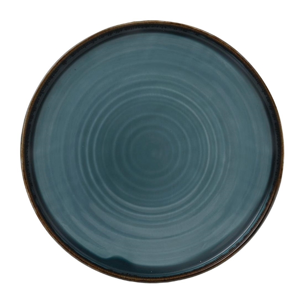 Dudson Harvest Blue Walled Plate - 10 2/8" (Box 6) (Direct)