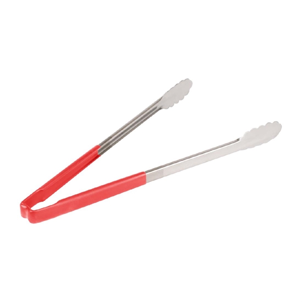 Vollrath Red Utility Grip Tong - 16"