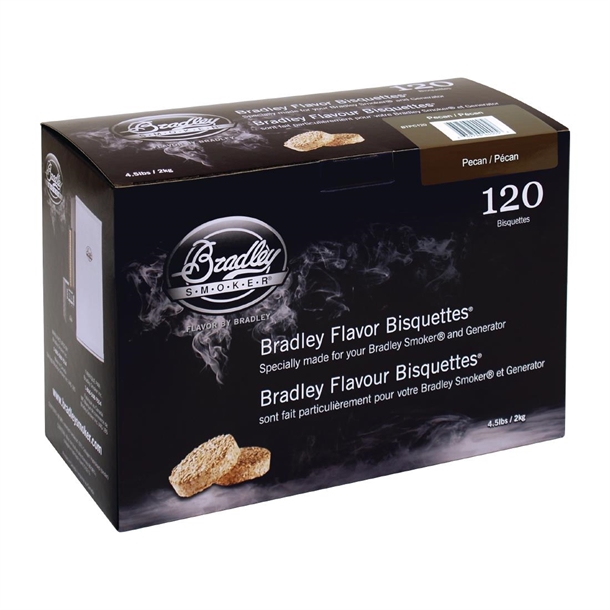 Bradley Food Smoker Pecan Flavour Bisquette (Pack 120) (B2B)