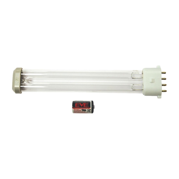 System Replacement Lamp Bin Store inc Battery Silver/Grey End Cap (Direct)
