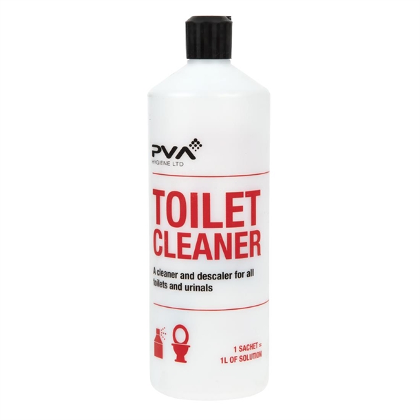 PVA Hygiene Toilet Cleaner Labelled Empty Trigger Bottle - 1Ltr